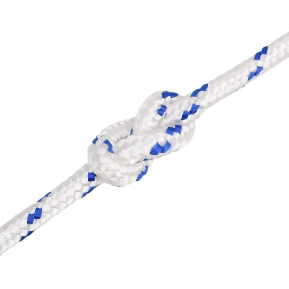 vidaXL Corde de bateau Blanc 18 mm 100 m Polypropylène