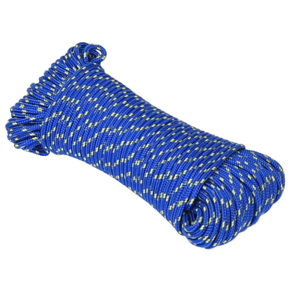 vidaXL Corde de bateau Bleu 4 mm 250 m Polypropylène