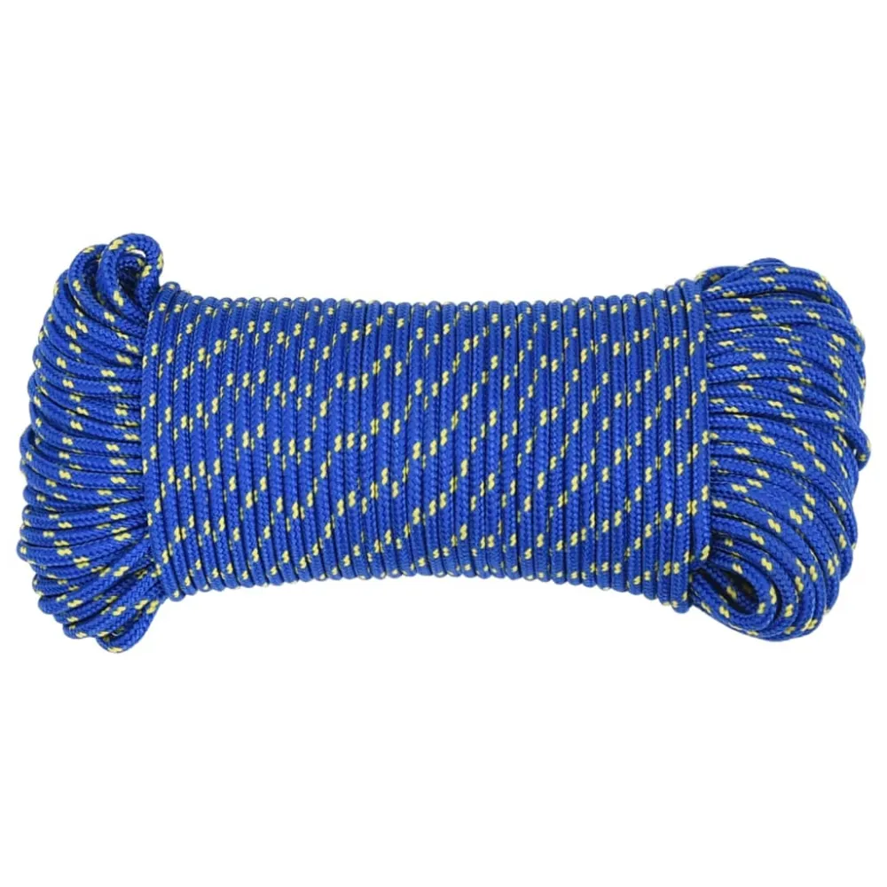 vidaXL Corde de bateau Bleu 4 mm 250 m Polypropylène
