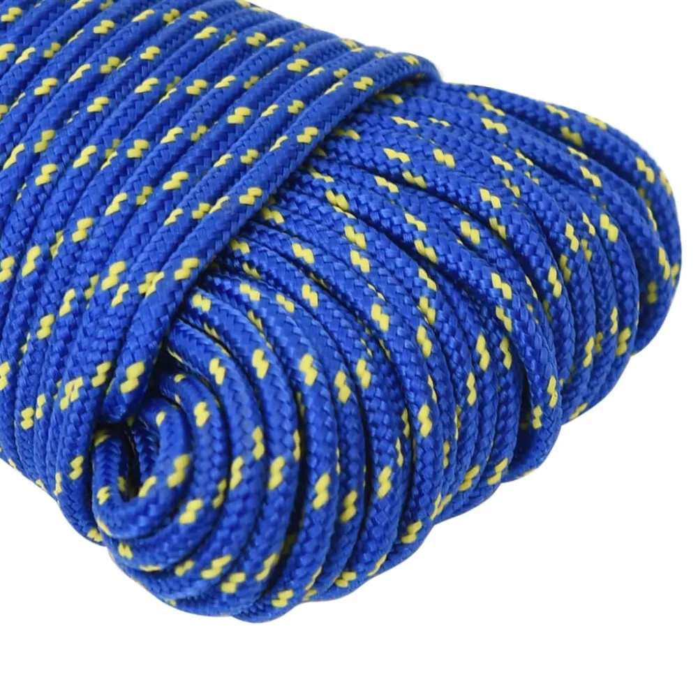 vidaXL Corde de bateau Bleu 4 mm 250 m Polypropylène