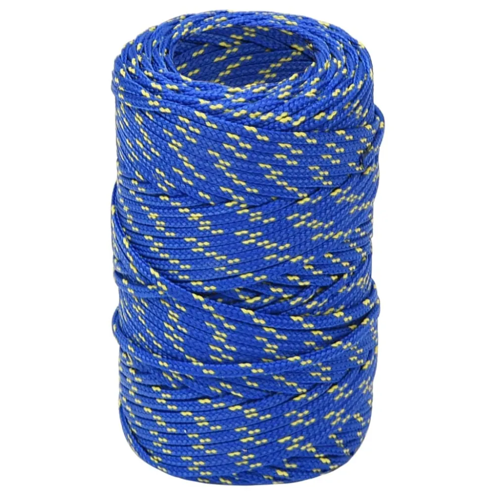 vidaXL Corde de bateau Bleu 2 mm 50 m Polypropylène