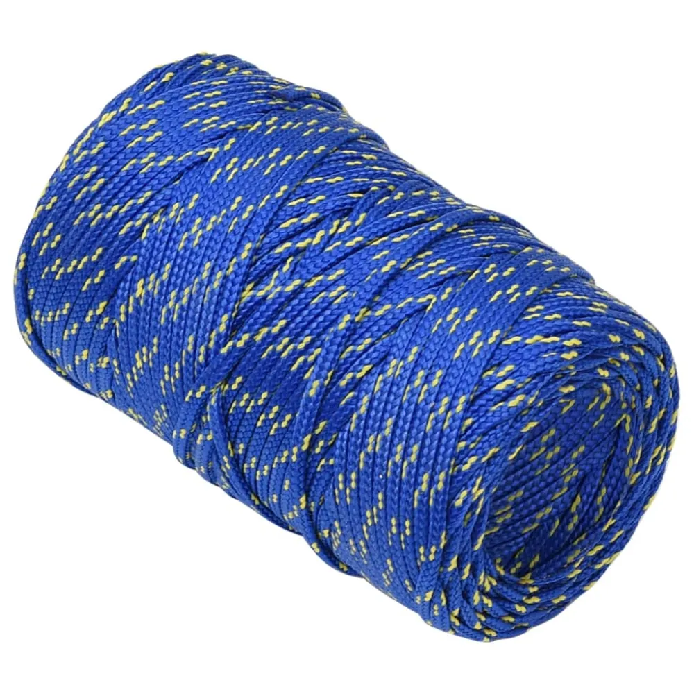 vidaXL Corde de bateau Bleu 2 mm 50 m Polypropylène