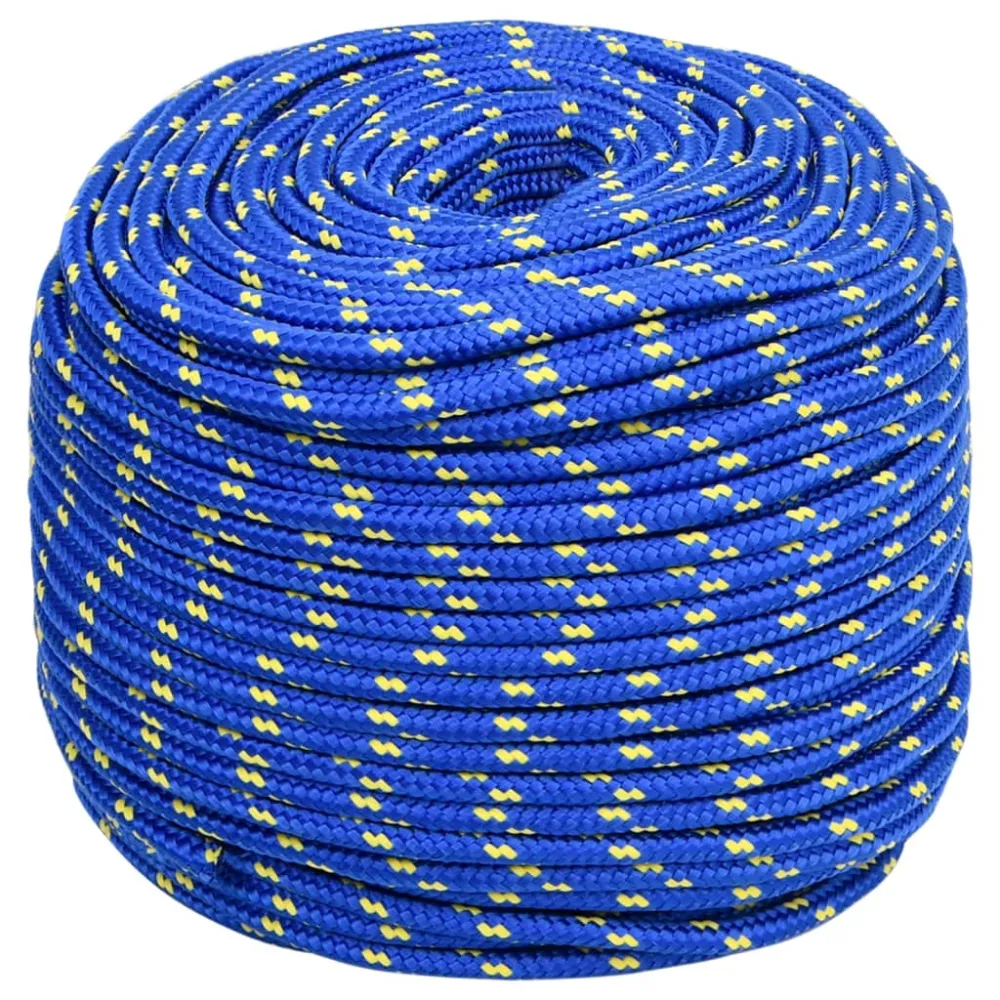 vidaXL Corde de bateau Bleu 8 mm 25 m Polypropylène