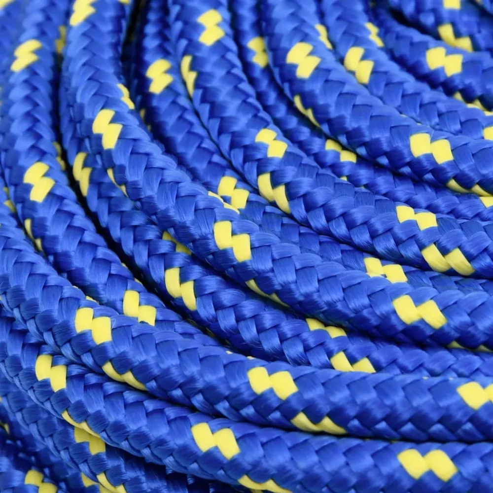 vidaXL Corde de bateau Bleu 8 mm 25 m Polypropylène