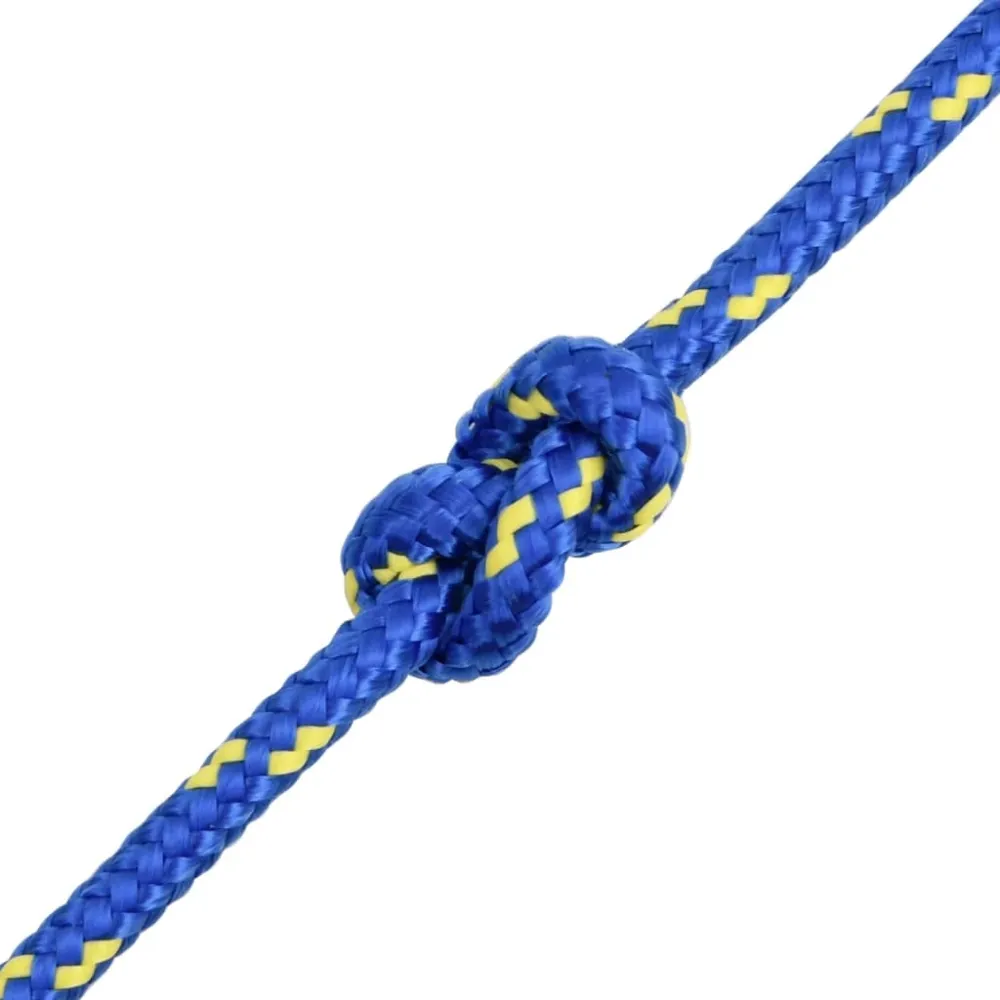 vidaXL Corde de bateau Bleu 8 mm 25 m Polypropylène