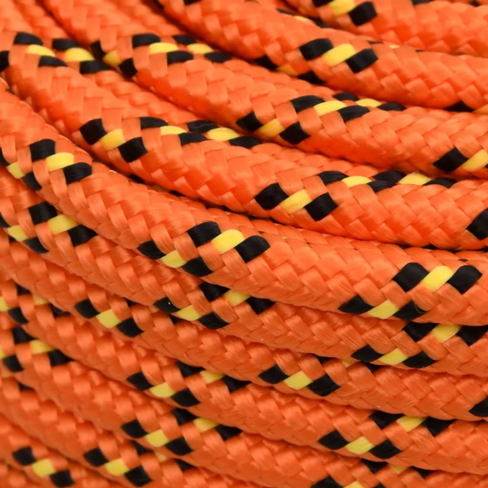 vidaXL Corde de bateau Orange 10 mm 50 m Polypropylène