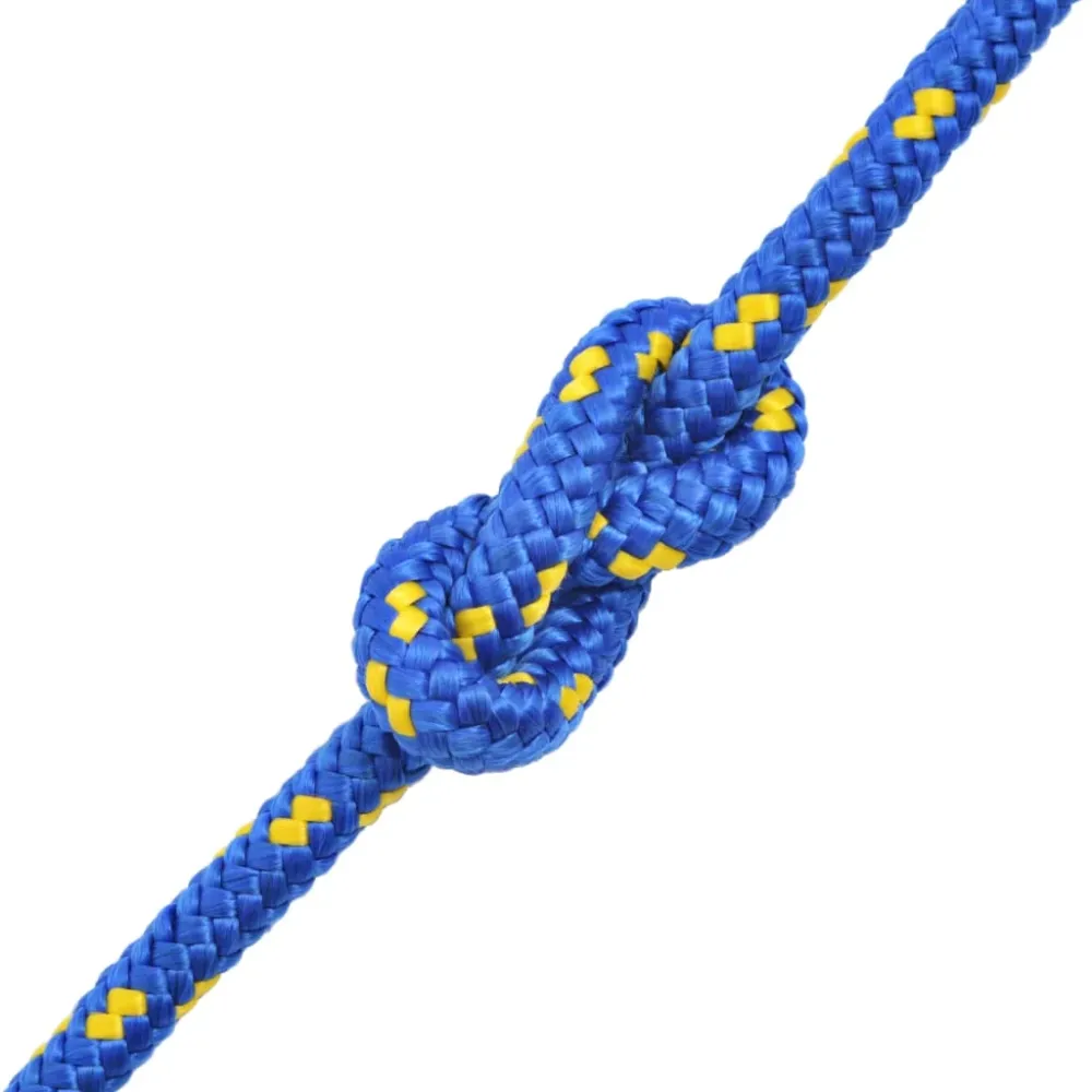 vidaXL Corde de bateau Polypropylène 16 mm 250 m Bleu