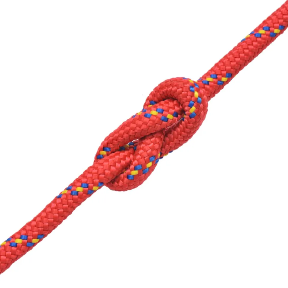vidaXL Corde de bateau Polypropylène 18 mm 50 m Rouge