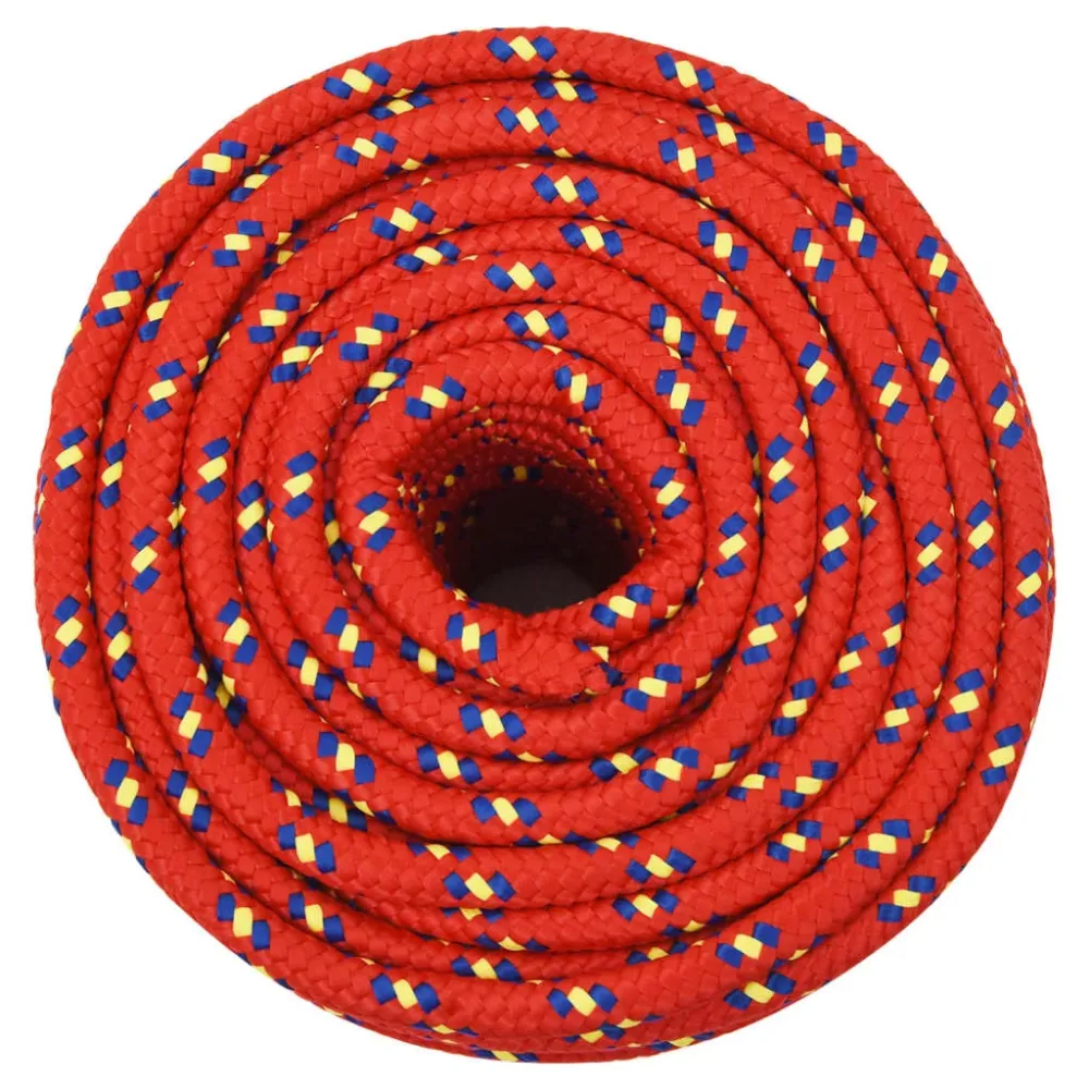 vidaXL Corde de bateau Rouge 12 mm 100 m Polypropylène