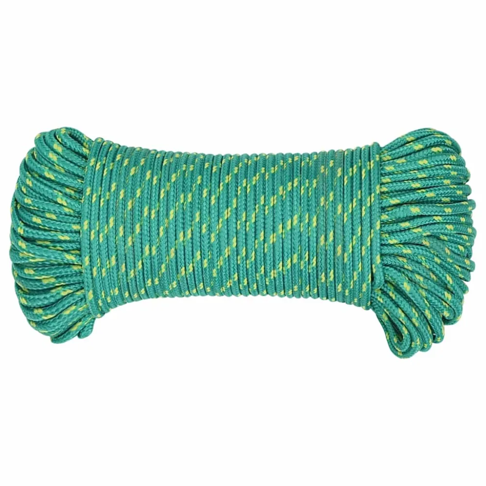 vidaXL Corde de bateau Vert 5 mm 500 m Polypropylène