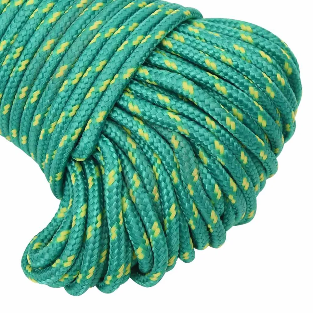 vidaXL Corde de bateau Vert 5 mm 500 m Polypropylène