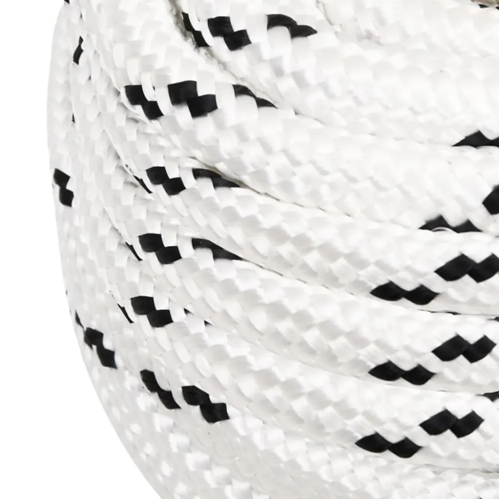 vidaXL Corde de travail Blanc 16 mm 100 m Polyester