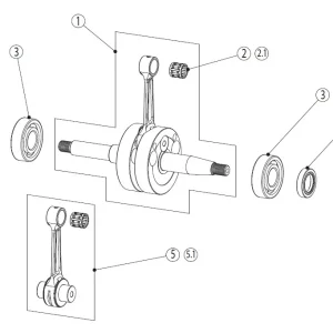 Vilebrequin GCR / GCR cranckshaft