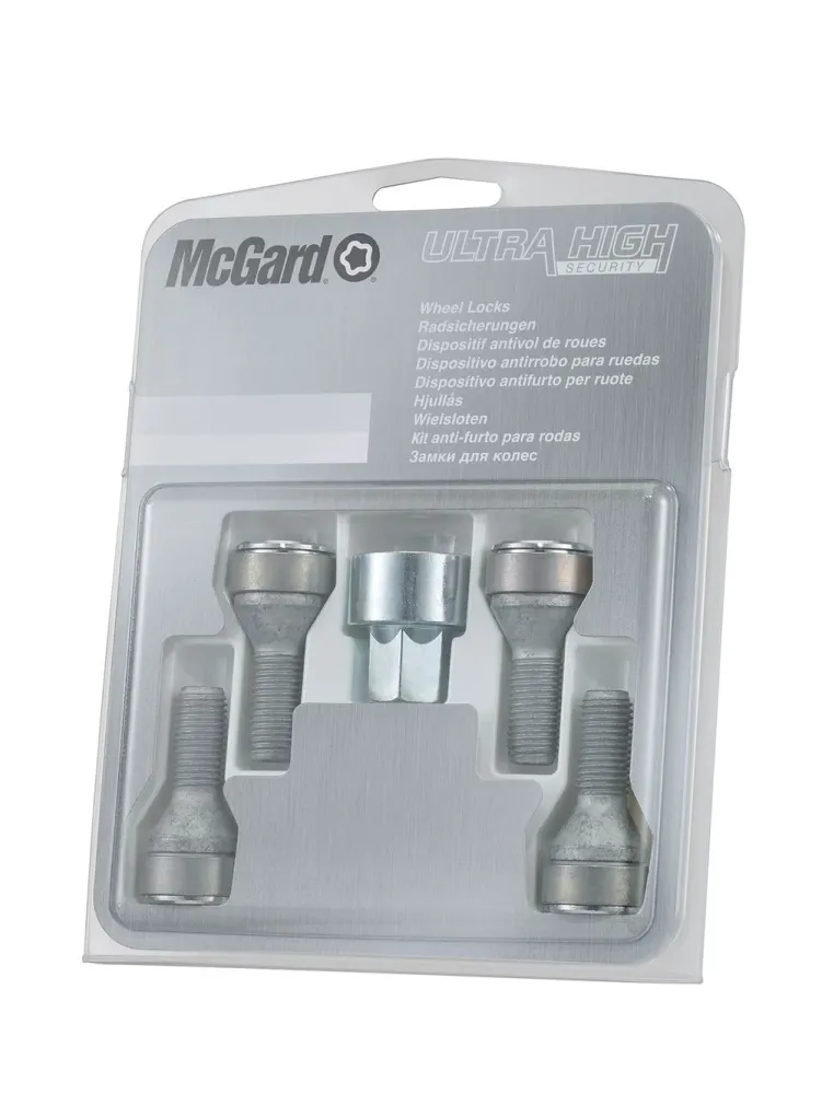 4 VIS ANTIVOL SL MCGARD M12X1.25/ 60°/ LONG. 30.5MM/ Ø19MM