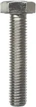 VIS À MÉTAUX TÊTE H CL8.8 ZN BLANC M10-1.50 X 50 mm DIN 933 (ref7602)