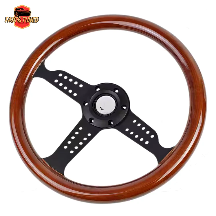 Volant de sport en bois massif "V75"