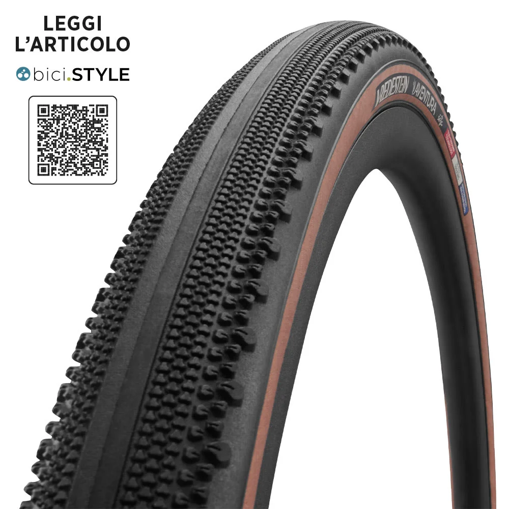 Pneu 700x44 AVENTURA SETA Gravel Tubeless Ready Noir/Para 120TPI VREDESTEIN