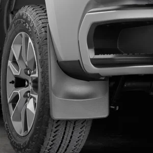 No Drill MudFlaps Black Silv 1500 Crew Cab 2019+ Weathertech