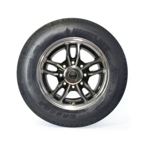 Pneu radial 235/80R16 14 plis LRG 4080 lbs Westlake et jante 16" 8 trous aluminium noir Osprey