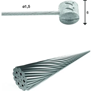 XLC BR-X85 Câble de frein intérieur Ø1,5mm