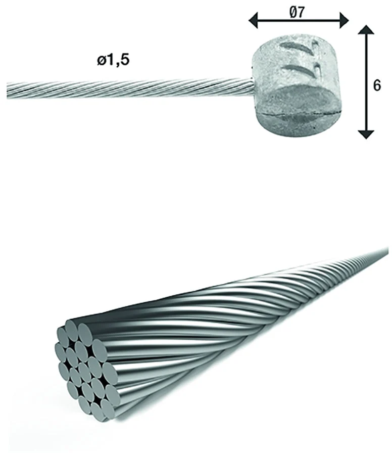XLC BR-X85 Câble de frein intérieur Ø1,5mm