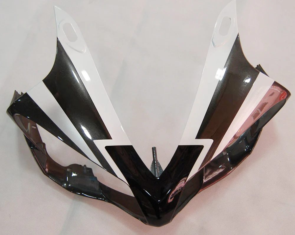 Amotopart 2007-2008 Yamaha YZF 1000 R1 Noir&Kit de carénage blanc Style2