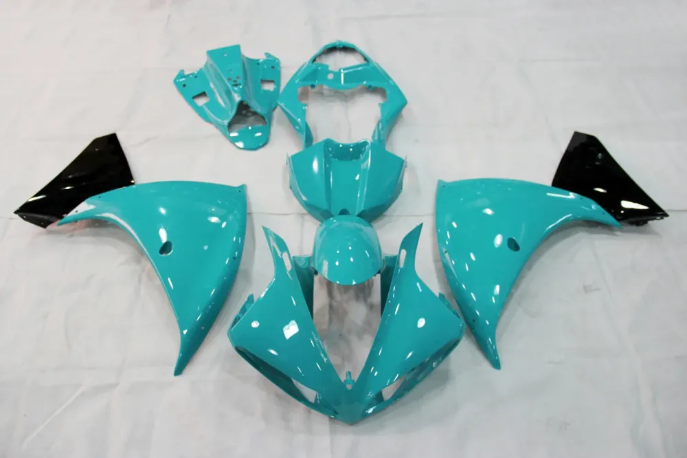 Amotopart 2009-2011 Yamaha YZF 1000 R1 Kit de carénage turquoise brillant