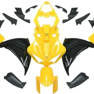 Amotopart 2009-2011 Yamaha YZF 1000 R1 Noir&YKit de carénage jaune