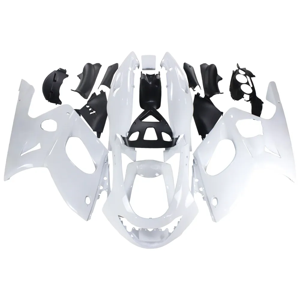 Amotopart Yamaha 1996-2007 YZF 600R Thundercat Black White Fairring Kit