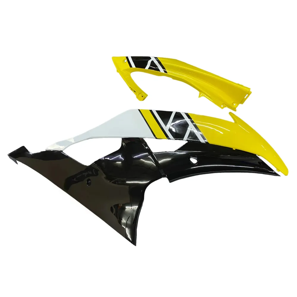 Amotopart Yamaha 2008-2016 YZF 600 R6 Kit de carénage noir jaune