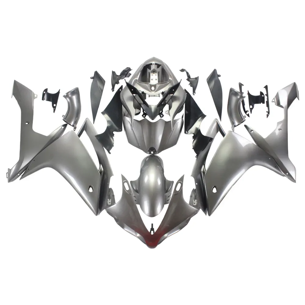 Kit de carénage Amotopart Yamaha 2007-2008 YZF1000 R1 gris