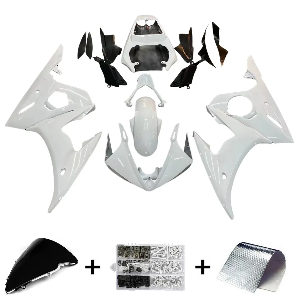 Kit de carénage blanc Amotopart 2005 Yamaha R6