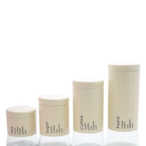 CTH Storage Cristal Canister 4 Piece - Cream