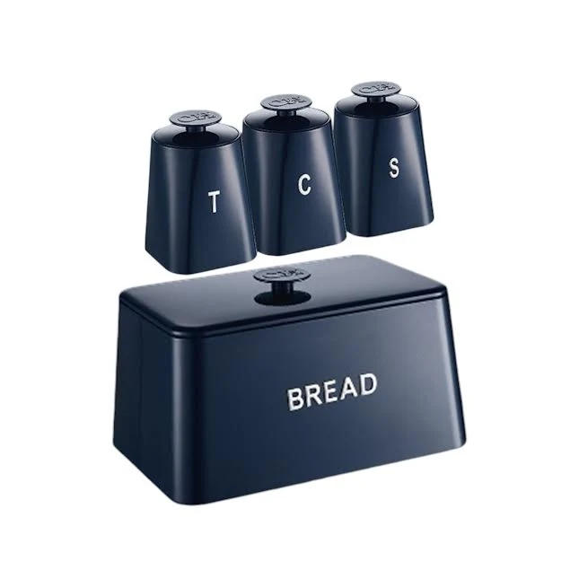 CH 4 Piece Opulence Canister Set Noir jais