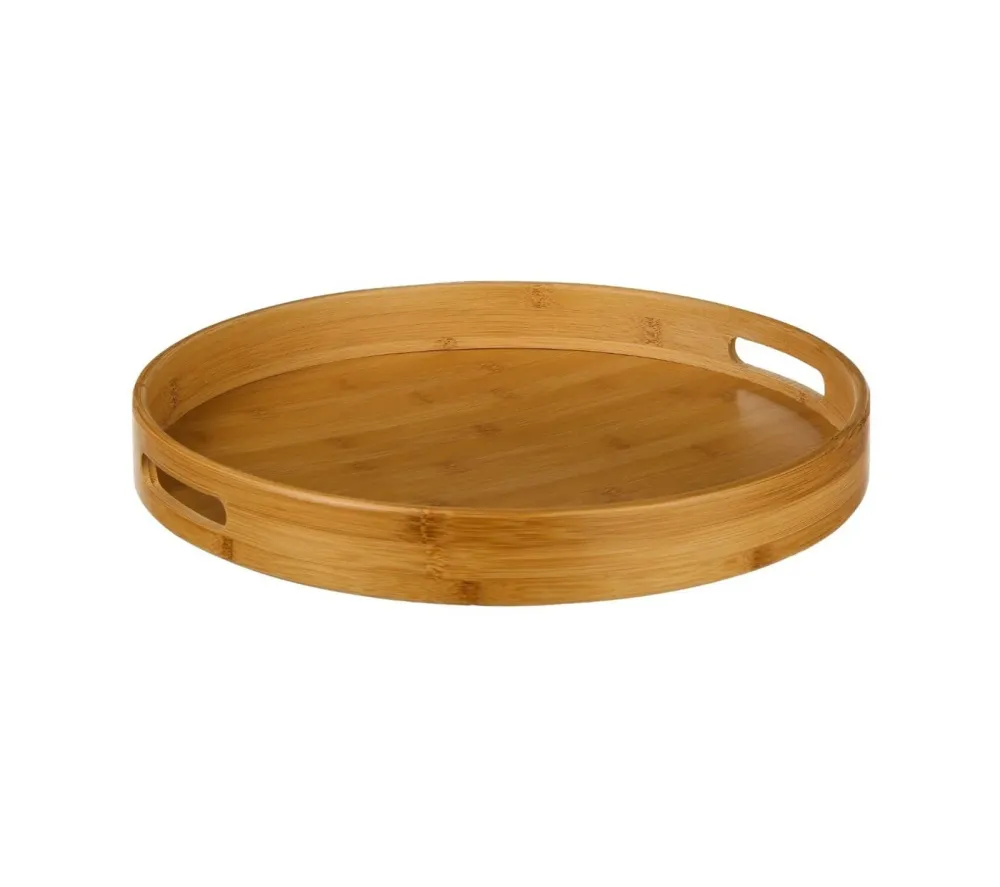 PLATEAU ROND BAMBOU 40CM pour adultes
