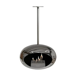 Lareira Bioetanol Suspensa Sky Chromed Effet argent
