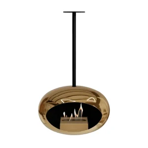 Lareira Bioetanol Suspensa Sky Chromed Rose Or fin