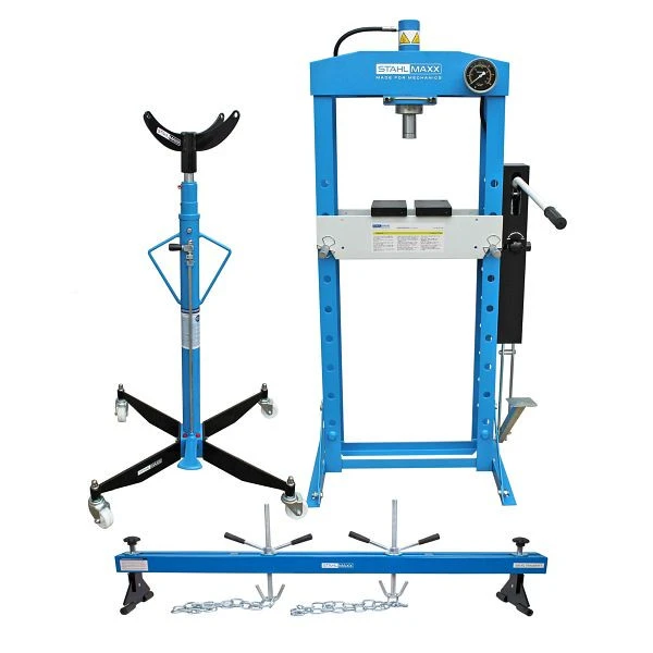 Presse hydraulique Stahlmaxx pour atelier et cric à engrenages pont moteur XXL-118212A se procurer à bas prix