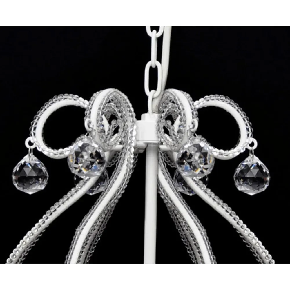 Chandelier avec 2300 cristaux Blanc