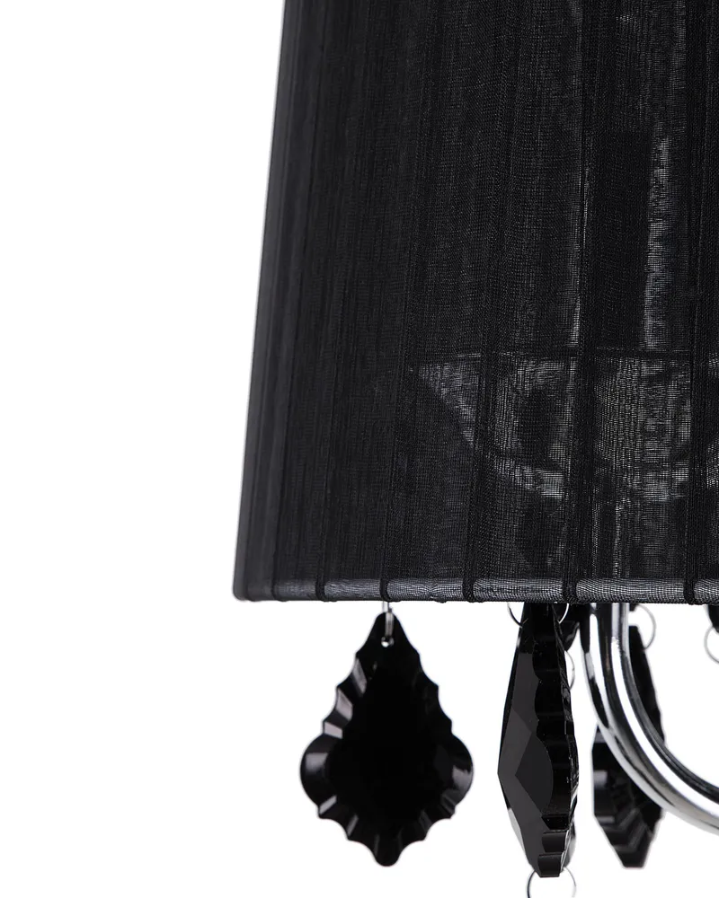 3 Light Chandelier Noir jais EVANS