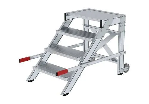 Plate-forme de travail mobile Krause en aluminium 4 marches largeur de marche 600 mm 274508 obtenir à bas prix