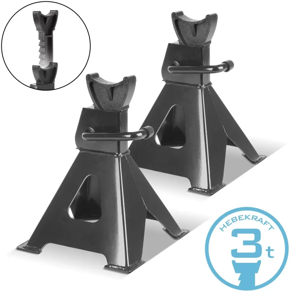 Steelworks Subturnbock JS-3 ST 2 Ensemble avec une capacité de charge de 3 T 275-415 mm de hauteur de parking réglable de...
