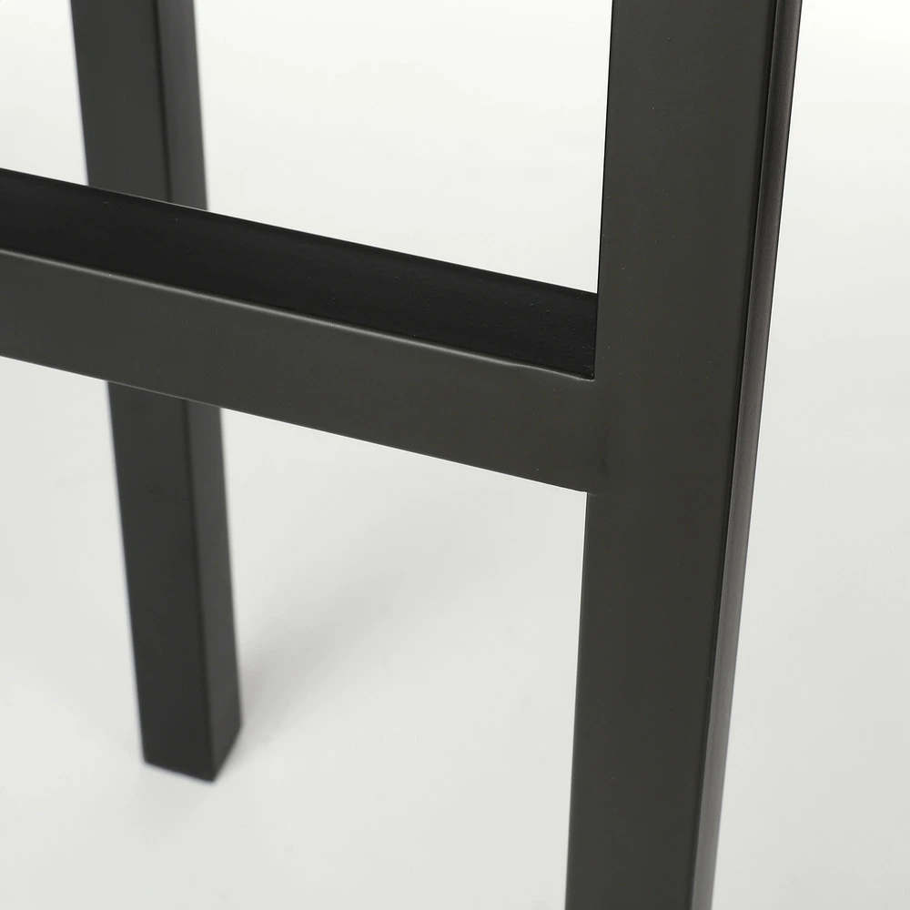 Certifié CE Mica decorations - porte-plante en métal noir h71