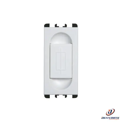 Certifié CE Urmet Portafusibile, 1 Modulo, 1P 10A 250Vac Per Fusibili 5X20Mm, Bianco 10500.B