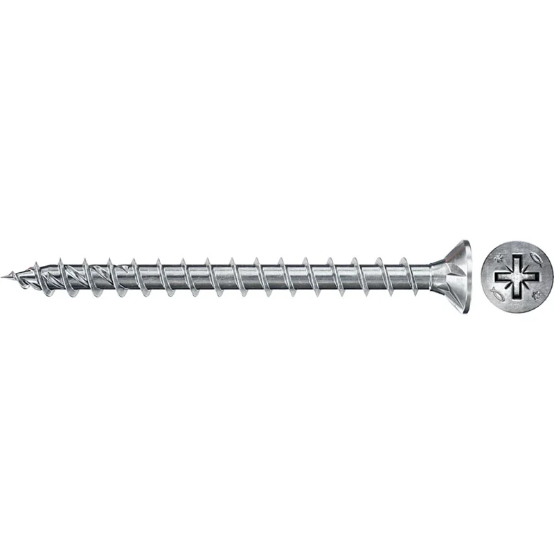 Couvre-selle imperméable Boîte de 500 vis à bois FISCHER Power-Fast FPF II CZF - 5 x 40 mm