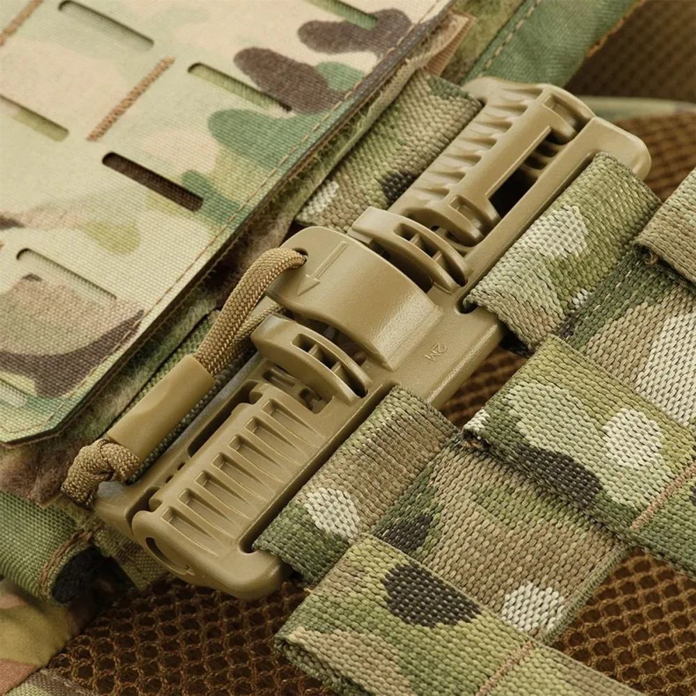 Gilet porte-plaques militaire M-TAC avec porte-chargeurs tactiques à dégagement vif Multicamo Compatible avec la plupart d...