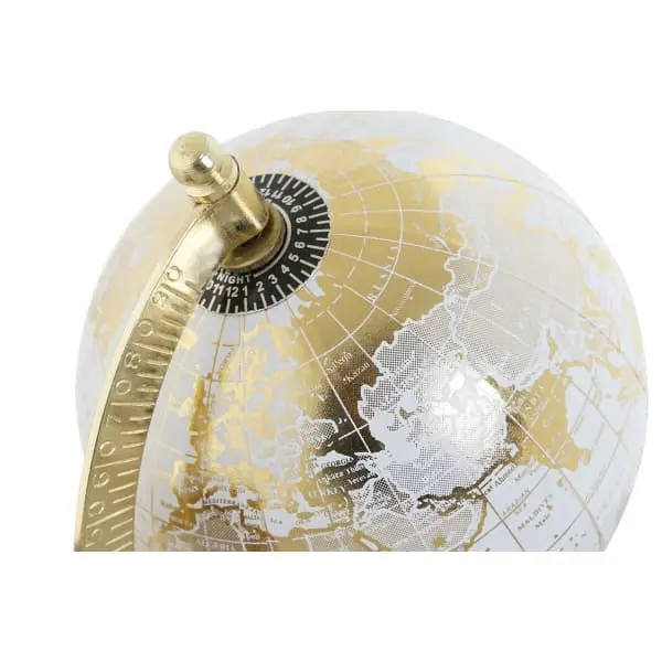 Globe Terrestre D'époque avec Porte-crayons en Bois de Manguier