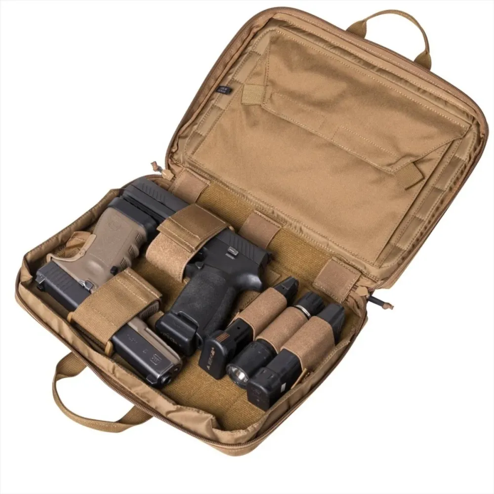Helikon-Tex Étui double pour pistolet - Portefeuille en polyamide Cordura - Rangement pour arme de poing - Noir