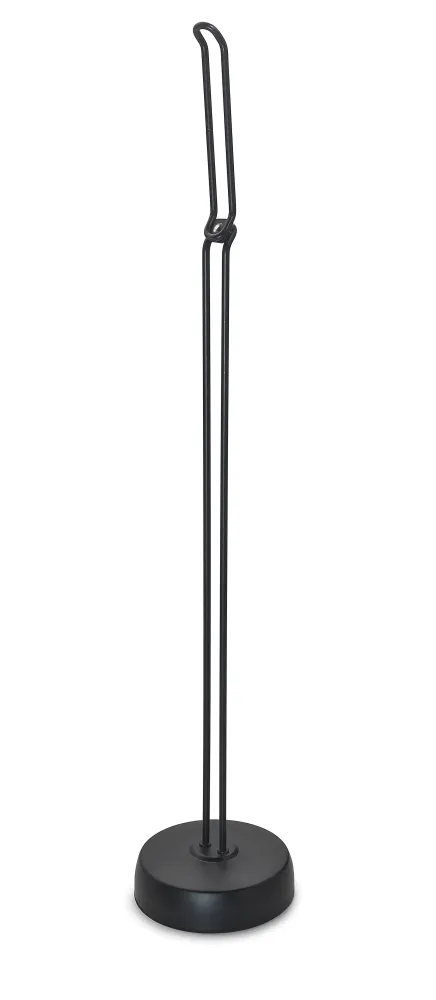Lampadaire avec porte-rouleau de rechange modèle Minù de Gedy - Noir Mat pour stockage extérieur