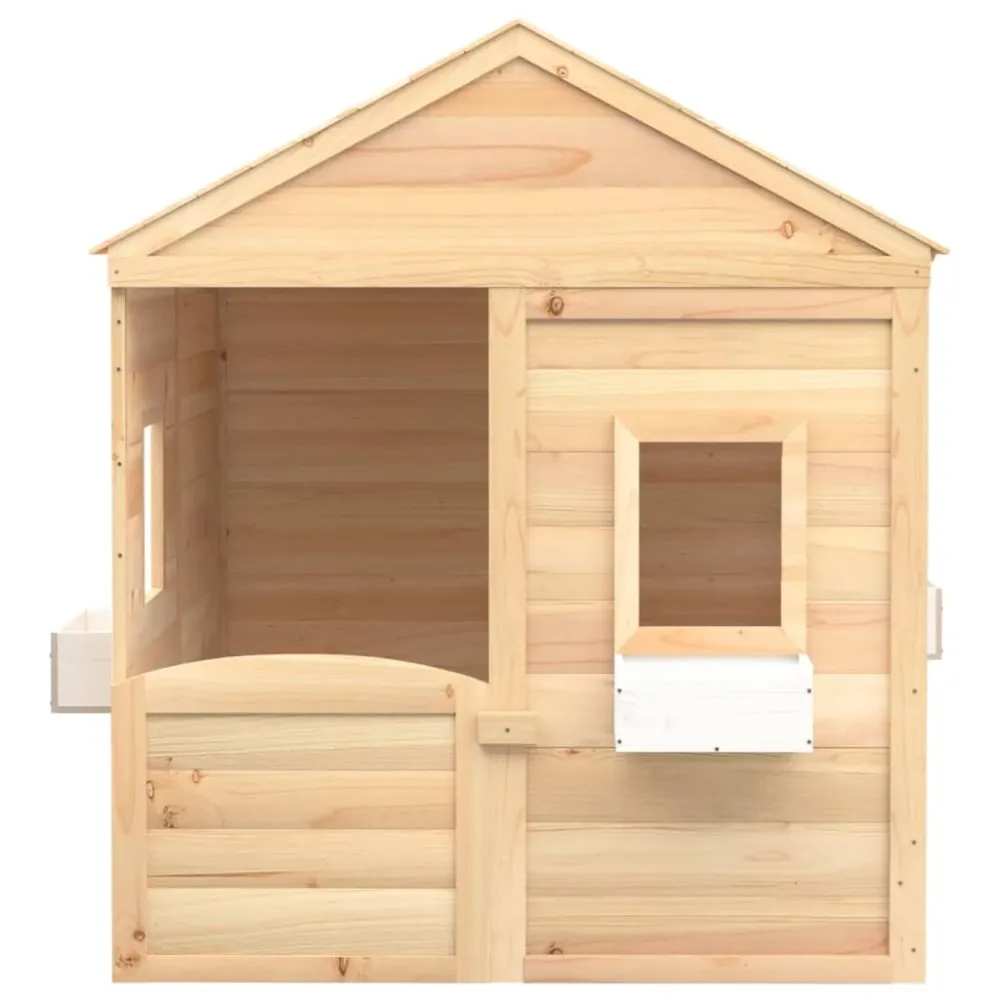 Maison de jeux et porte verrouillable/fleurs bois massif sapin 02_0005107 Compatible avec la plupart des modèles